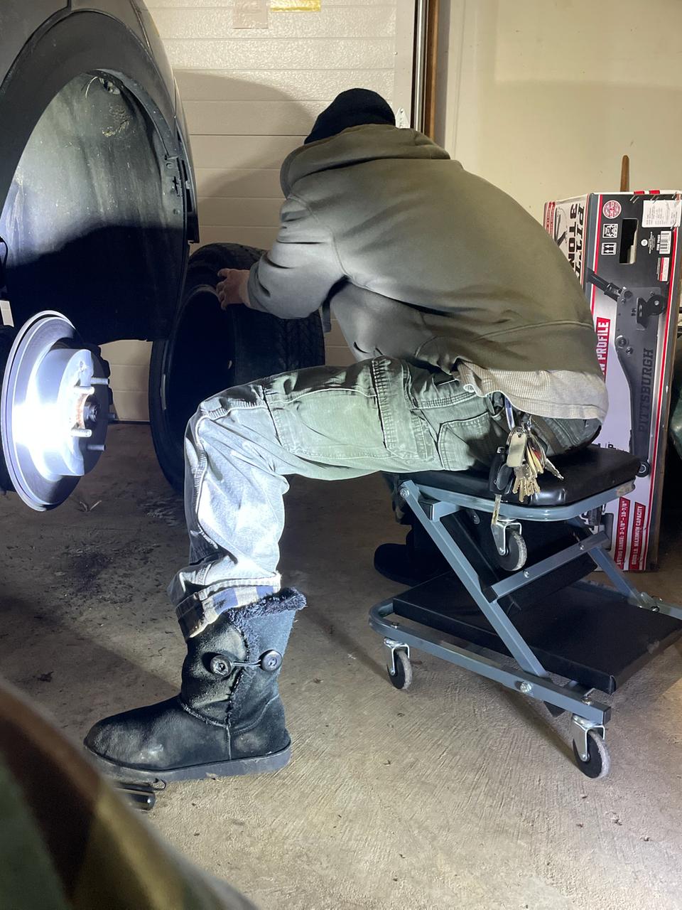Brake work in garage
